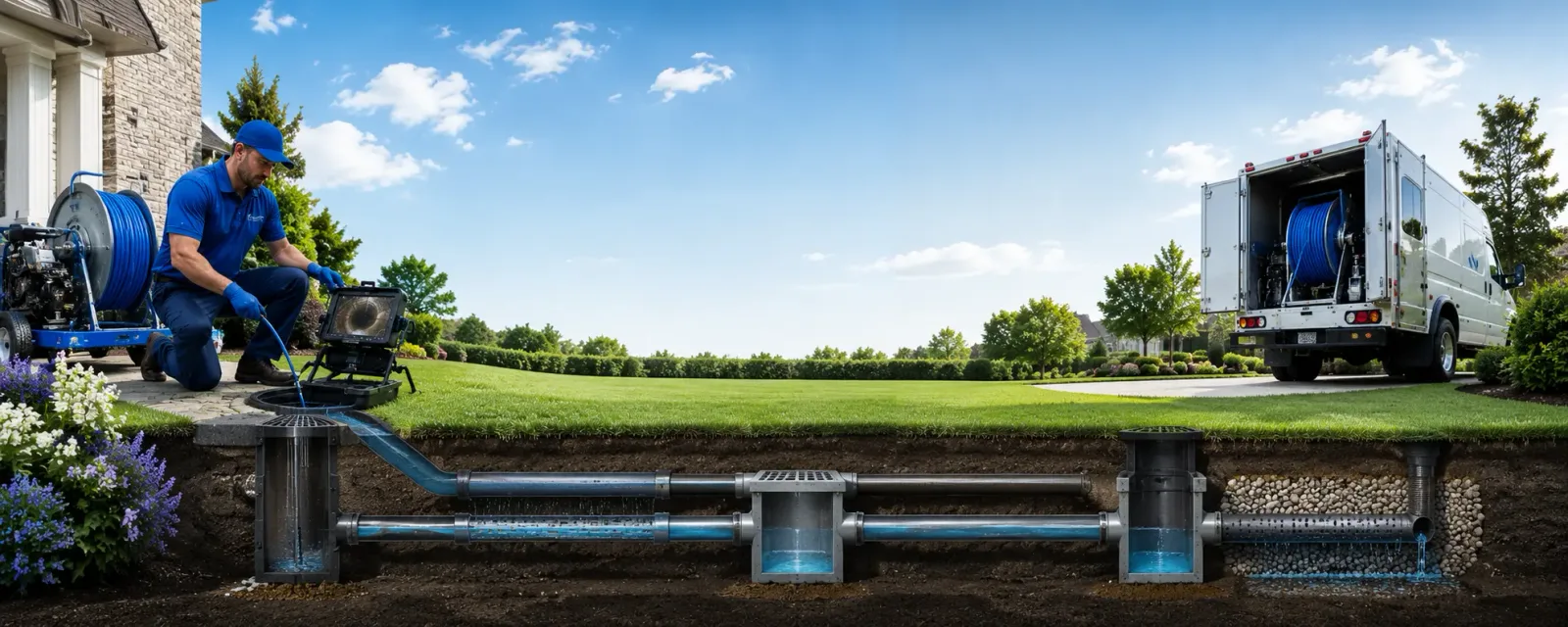 Outdoor drain cleaning information for Ennis, TX